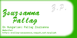 zsuzsanna pallag business card